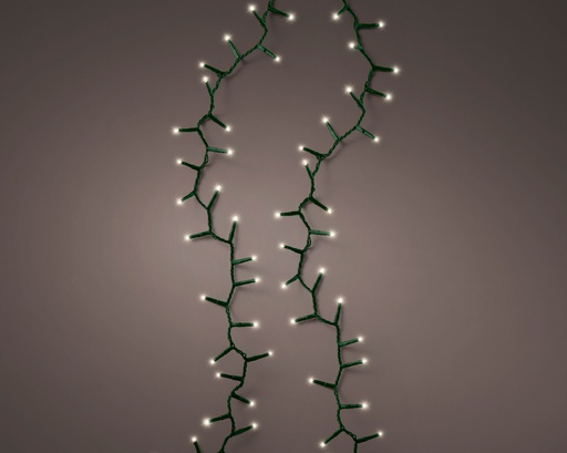 [4-495285] GUIRLANDE COMPACTE - LED LUMIERE CHAUDE - VERT - 450cm-220L