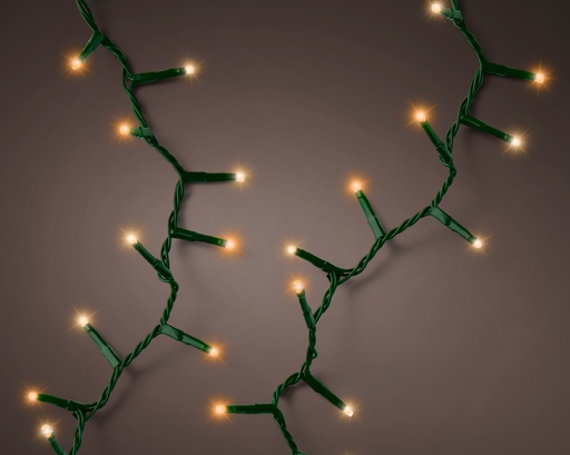 [4-495422] GUIRLANDE COMPACTE - LED LUMIERE CHAUDE - VERT - 750cm-350L
