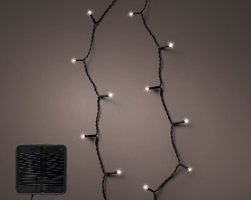 [4-496260] GUIRLANDE BASIQUE NOIRE SOLAIRE - LUMIERE FROIDE - L900.00cm-120L