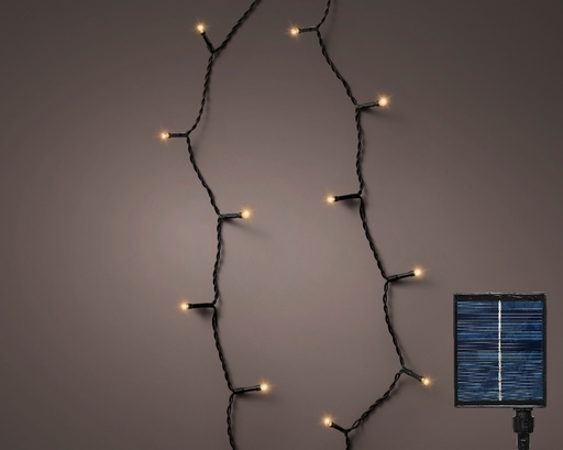 [4-496265] GUIRLANDE BASIQUE NOIRE SOLAIRE - LUMIERE CHAUDE - L1800.00cm-240L