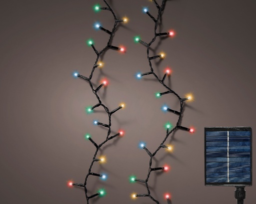 [4-496275] GUIRLANDE COMPACTE - LED MULTICOLORES - NOIR SOLAIRE - L1100.00cm-500L