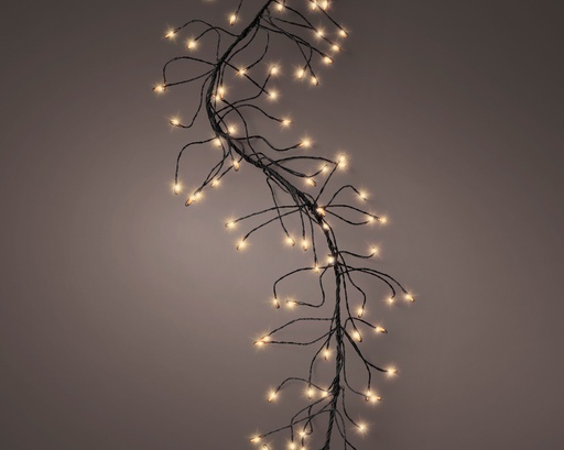[4-496727] GUIRLANDE CLUSTER - MICROLED LUMIERE CHAUDE - NOIR - 300cm-480L