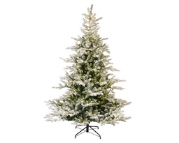 [4-670127] ARBRE GRANDIS ENNEIGE AVEC LUMIERE - VERT/BLANC - QUALITE - dia162.00-H240.00cm-700L