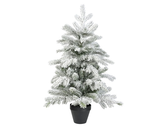 [4-681145] MINI ARBRE GRANDIS ENNEIGE - VERT/BLANC - dia51.00-H75.00cm