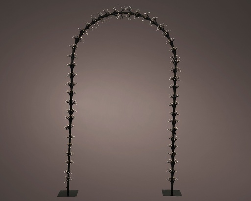 [4-493401] LED ARCH OUTDOOR BLACK/WARM WHITE L2.50-W130.00-H230.00cm-768L