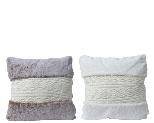 [4-523012] CUSHION POLYESTER ASSORTED L45.00-W45.00-H5.00cm