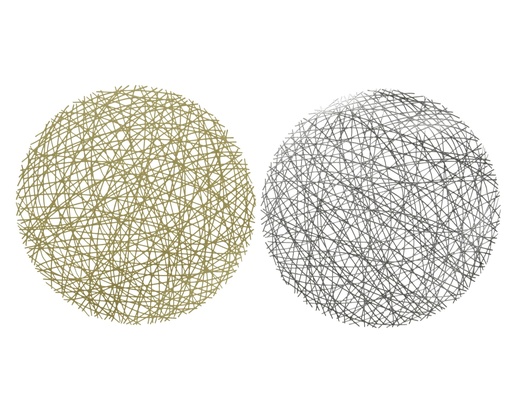 [4-668583] PLACEMAT PU LEATHER ASSORTED dia38.00-H1.00cm