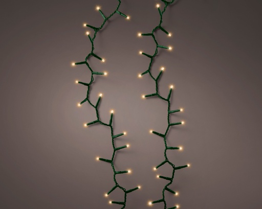 [4-495361] GUIRLANDE COMPACTE - LED LUMIERE CHAUDE - VERT - 4500cm-2000L