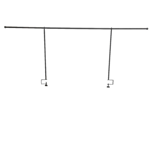 [4-367990] BARRA DE METAL PARA MESA-AJUSTABLE- 200CM- COLOR NEGRO