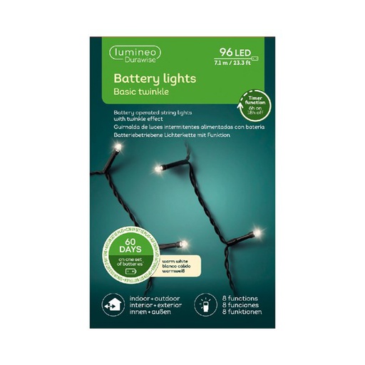 [4-497141] GUIRNALDA NEGR DURAWISE 710CM-96LED/CAL/BAT/PAR/TIM/EXT UD