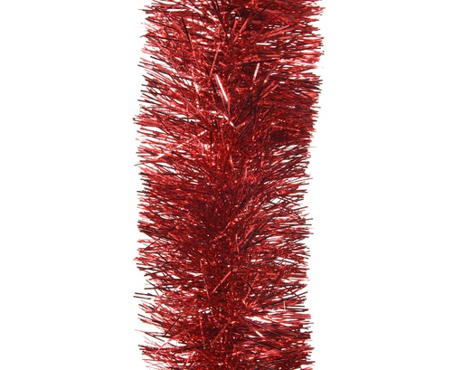 [4-401191] GUIRNALDA TINSEL PVC -  CHRISTMAS RED - dia10.00-L270.00cm