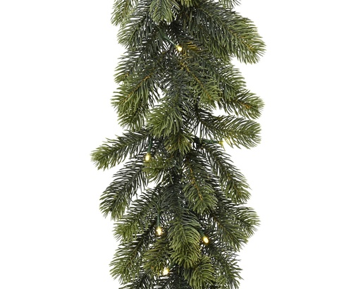 [4-673162] GUIRNALDA WINNIPEG VERDE CON LUZ INCORPORADA/LUZ CALIDA L270.00-W30.00-H30.00cm-50L