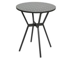 [4-806447] ***MERIDA BISTRO TABLE IRON BLACK dia60.00-H72.00cm