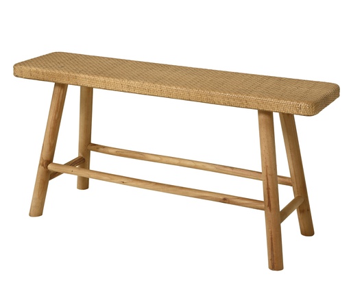 [4-552692] BANCO MADERA PINO - L28.00-W92.00-H45.00CM
