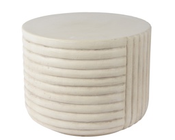 [4-827497] ***SIDE TABLE WHITE dia48.00-H37.00cm