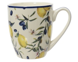 [4-829038] TAZA PORCELANA LIMONES -  L12.50-W9.10-H10.60cm