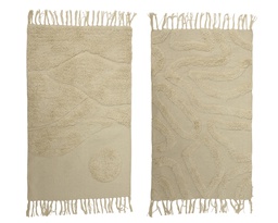 [4-832874] ***RUG COTTON CREAM L60.00-W90.00-H0.50cm