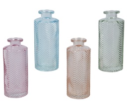 [4-865643] ***VASE GLASS ASSORTED dia5.40-H13.00cm