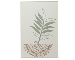 [4-879454] TABLEAU D'UNE PLANTE EN POT - L90.00-W60.00-H2.50cm