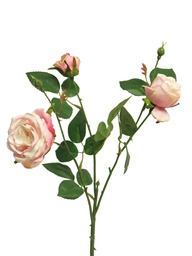 [12-13009-7] (Best) Italian rose spray x3 pink 61cm