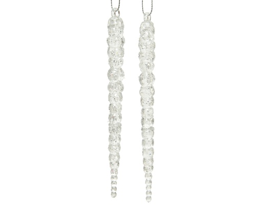 [4-520104] ***ICICLE ACRYLIC GLITTER 0 dia1.50-H14.50cm