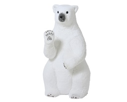 [4-707576] OSO BLANCO SENTADO - L71.00-W58.00-H113.00cm