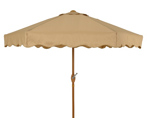[4-806412] ***PARASOL POLYESTER TAUPE dia220.00-H222.00cm