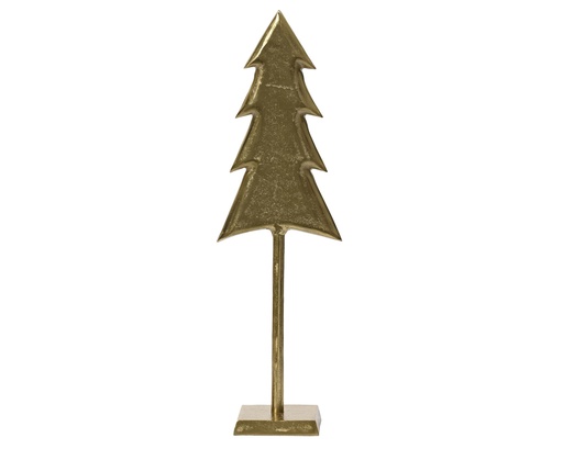 [4-386417] ***DECORATION ALUMINIUM GOLD L11.00-W24.00-H55.00cm