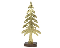 [4-510701] ARBOL DE METAL  MARTILLADO - DORADO - PRECIO TOP - L5.00-W14.00-H31.50cm