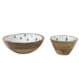 [4-558651] ***BOWL MANGOWOOD 0 L20.00-W20.00-H6.50cm  L20.00-W20.00-H6.50cm