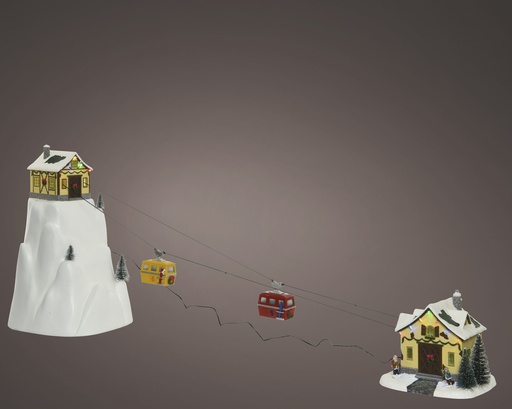 [4-483885] ***LED SCENERY INDOOR WARM WHITE/MULTI L31.50-W32.50-H53.00cm-16L