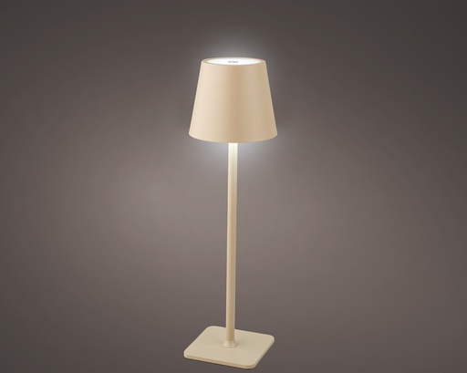 LAMPE LED DE CHEVET - LUMIERE CHAUDE - SABLE - dia11.00-H37.00cm-56L