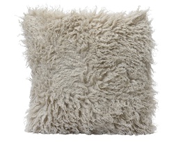 [4-617818] COUSSIN IMITATION CHEVEUX FRISES - MATERIAUX RECYCLES - L45.00-W45.00-H7.00cm