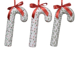 [4-026062] ***CANDY CANE POLYFOAM ASSORTED L9.00-W3.40-H19.00cm