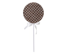 [4-029957] ***LOLLY FOAM WOOL WHITE GLITTER ESPRESSO L3.00-W19.00-H46.00cm