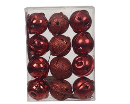 [4-386732] CASCABEL METAL ROJO - dia3.00-L11.00-W8.00-H3.00cm