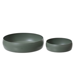 [4-389973] ***DECO PLATE IRON GREEN dia23.50-H6.00cm  dia13.50-H6.00cm