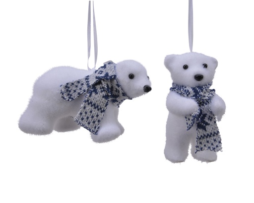 ***BEAR FOAM WHITE L11.50-W6.30-H7.50cm