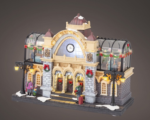[4-487803] SCENE D'INTERIEURE AVEC LED MULTICOLORES - L13.00-W32.50-H25.00cm-25L