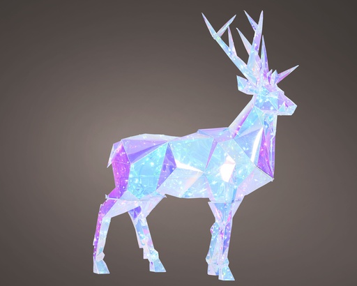 [4-490272] ***MICRO LED REINDEER OUTDOOR COOL WHITE L52.00-W119.00-H145.00cm-145L