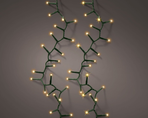 [4-495679] GUIRLANDE COMPACTE LED D'EXTERIEURE - BRILLANT LEGER - LUMIERE CHAUDE - VERT - 2250cm -1000L