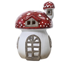 [4-531666] ***MUSHROOM TERRACOTTA 0 L14.90-W14.90-H20.90cm