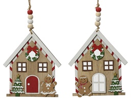 [4-567788] ***HOUSE PLYWOOD GINGERBREAD 0 L0.50-W11.50-H17.00cm