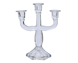 [4-608856] CANDELABRO CRISTAL 3 BRAZOS - L12.00-W23.50-H28.00cm