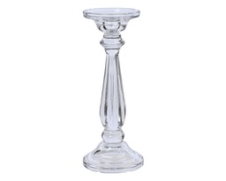 [4-608861] BOUGEOIR EN VERRE - L10.00-W10.00-H25.00cm