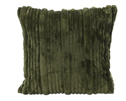 [4-617850] COUSSIN A RAYURES IRREGULIERES - VERT - L45.00-W45.00-H10.00cm