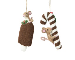 [4-729900] ***MOUSE WOOL 0 L8.00-W6.00-H17.00cm