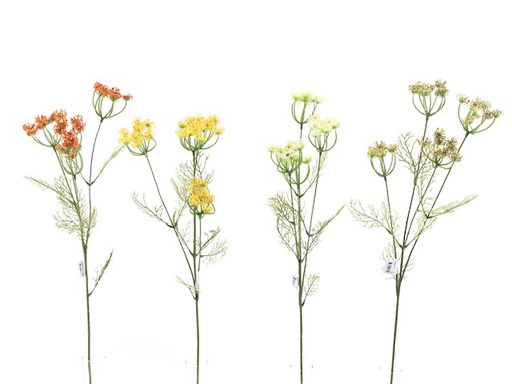 [DHG-383839916169] BRANCHE D'ACHILLÉE - ORANGE - 82CM X 4