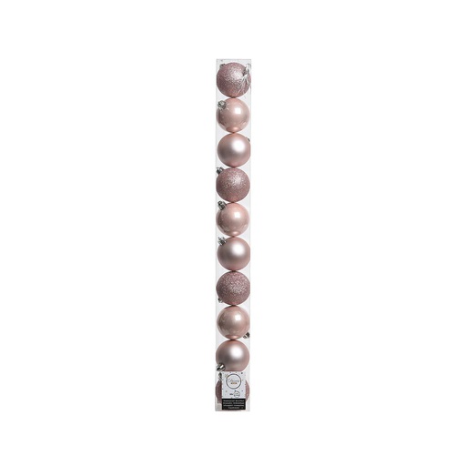 [4-020183] BOLA PLAS BLUSH PINK 60MM BRI/MAT/PURP S/10