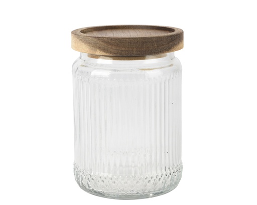 [4-835558] POT EN VERRE - TRANSPARENT - dia9.90-H13.90cm